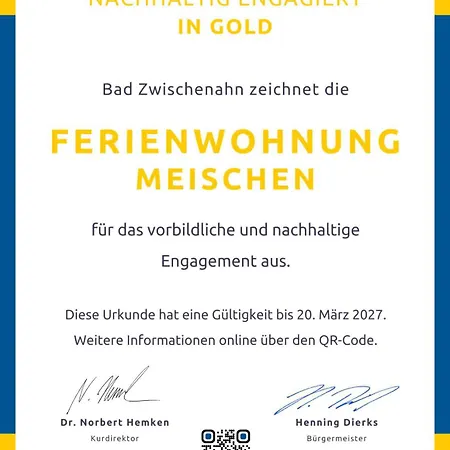 Meischen 4 Sterne Dtv Klassifiziert Bad Zwischenahn